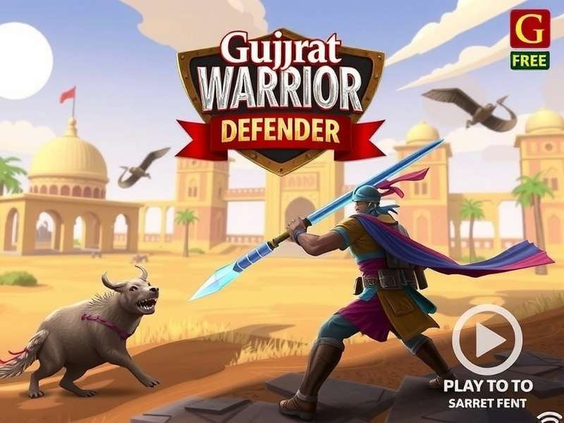 Gujarat Warrior Defender Game Screenshot